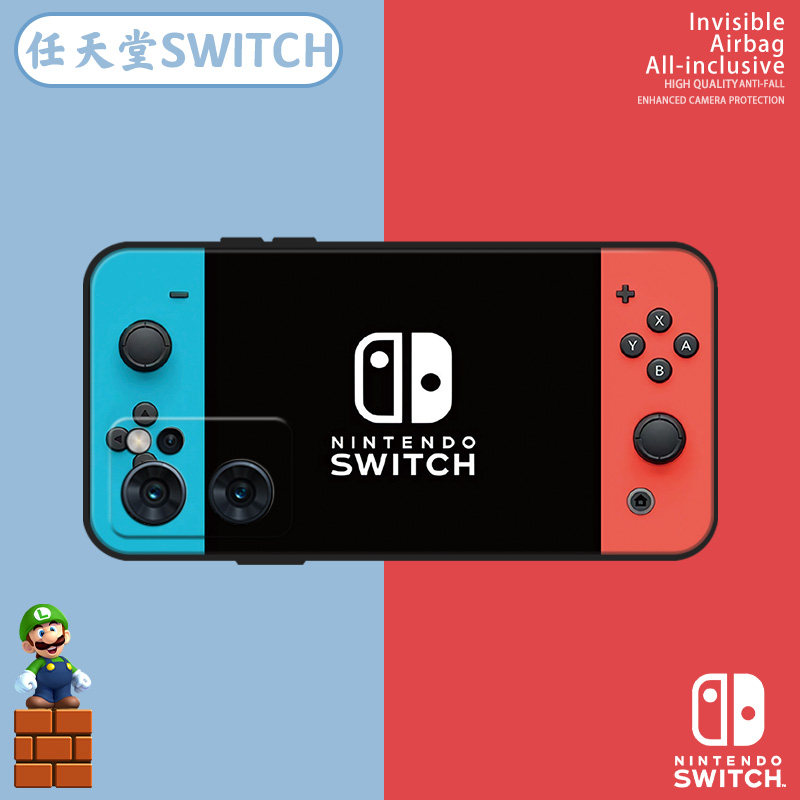 switch手机壳适用opporeno14游戏机15/13/12女11趣味k10x硅胶9套8男7任天堂findx6新款5pro好玩的4创意3防摔2
