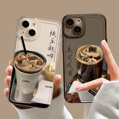 咖啡手机壳适用华为系列