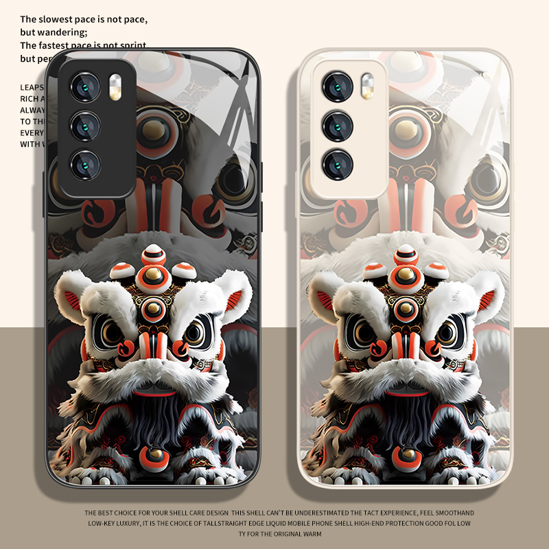 国风醒狮手机壳适用华为系列