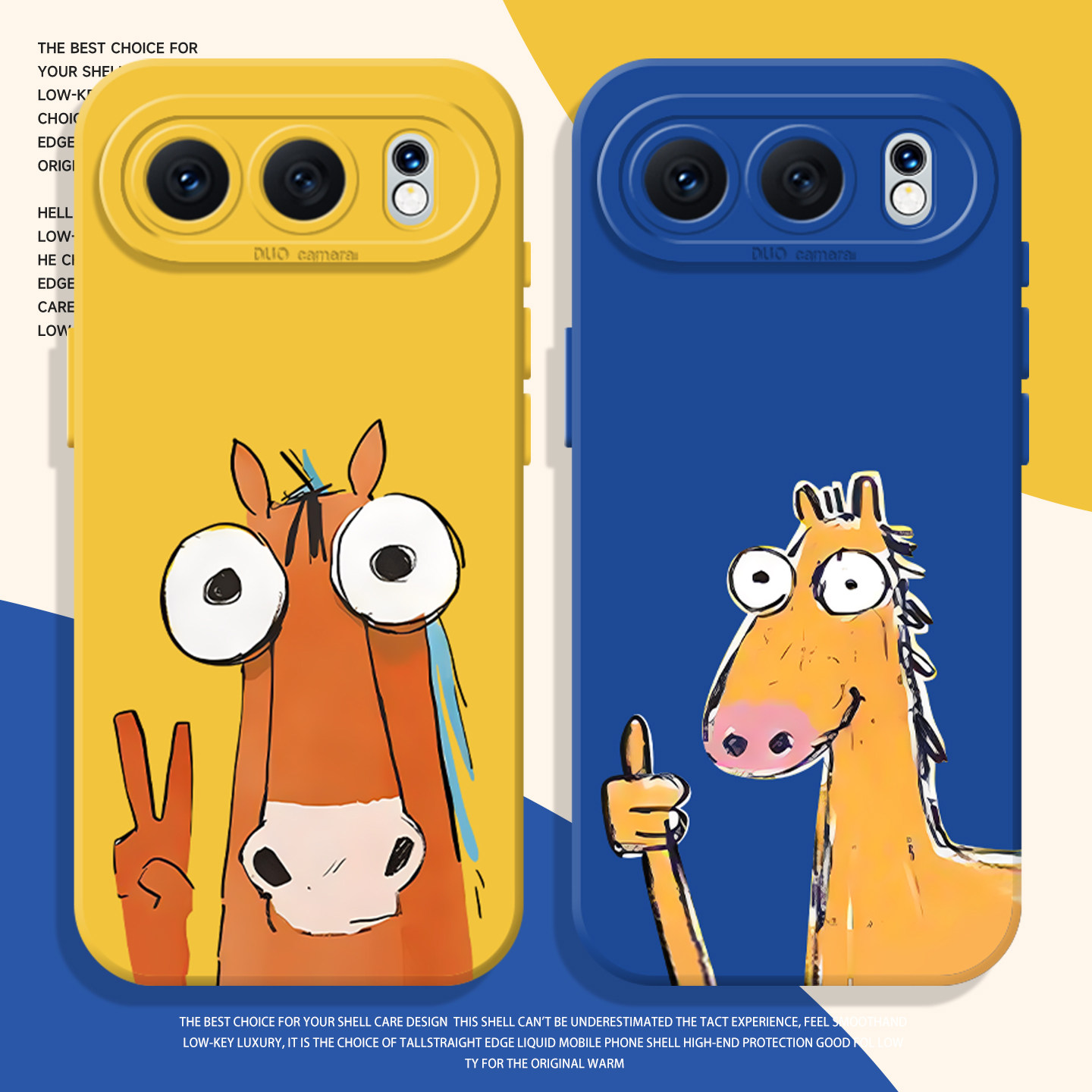 比耶小马手机壳适用荣耀500抽象magic8pro过年400马年300本命年200新年x70搞笑100套7/90gt/6/5华为80/60/50