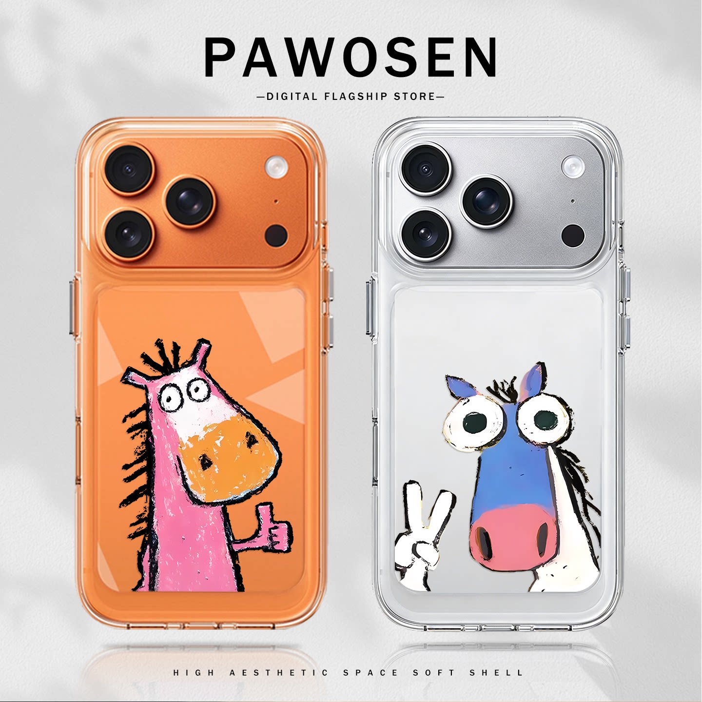 点赞小马手机壳适用苹果17promax情侣iphone16pro马年15plus新年14搞怪13mini抽象12新款11本命年x/8/xr/xs/7