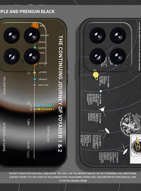 NASA旅行者手机壳适用小米14宇宙17/15/13ultra红米k70太空note12pro星球11英文k60新款10小众k50/k90s/k80套