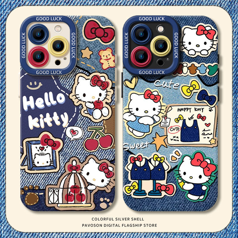 牛仔kt猫手机壳适用苹果16凯蒂猫iphone15promax复古14plus小众13mini高级感12新款11创意x卡通8硅胶17套xs/7,3C数码配件,手机保护套/壳,淘宝优惠券,粉丝福利购,淘宝优惠卷