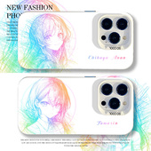 70女13 60新款 渐变线稿mygo适用小米17promax手机壳15pro红米k90千早爱音80动漫note14二次元 10s