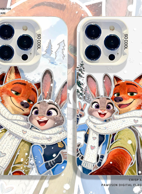 雪地尼克朱迪手机壳适用小米17promax疯狂动物城15pro红米k90兔子80狐狸note14/70/13/60新款12/50/11/40/10s