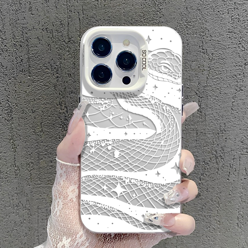 镂空蟒蛇手机壳适用华为系列