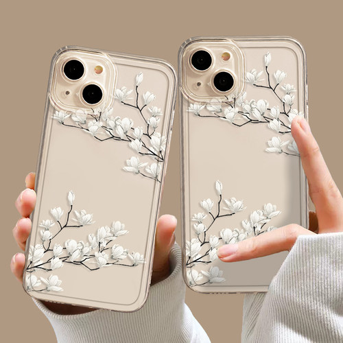 玉兰花手机壳适用苹果系列