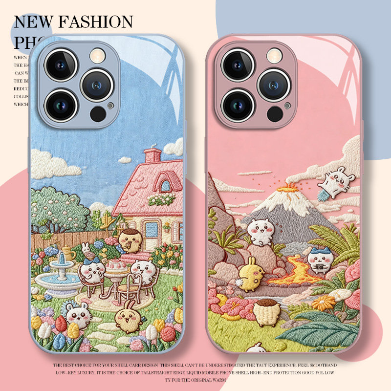 毛茸茸chiikawa手机壳适用于苹果