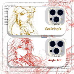 ace2v男oppo女oneplus ace3pro周边11新款 线稿鸣潮手机壳适用一加15卡提希娅1 ace6守岸人13尤诺5动漫12二次元