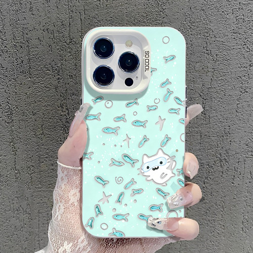 小猫鱼群手机壳适用小米红米