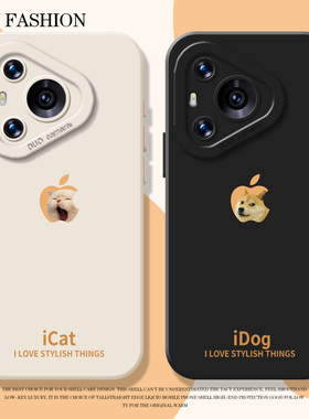 cheems猫狗手机壳适用华为pura80硅胶mate70pro情侣nova15ultra小狗p60猫咪14独特50好看40/30/13/12/11/10/9