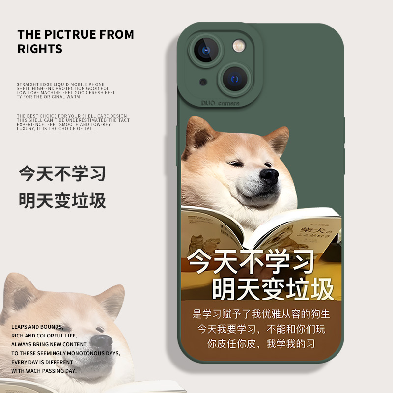 今天不学习明天变垃圾手机壳搞怪