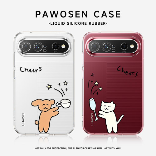 ins小猫小狗手机壳适用华为系列