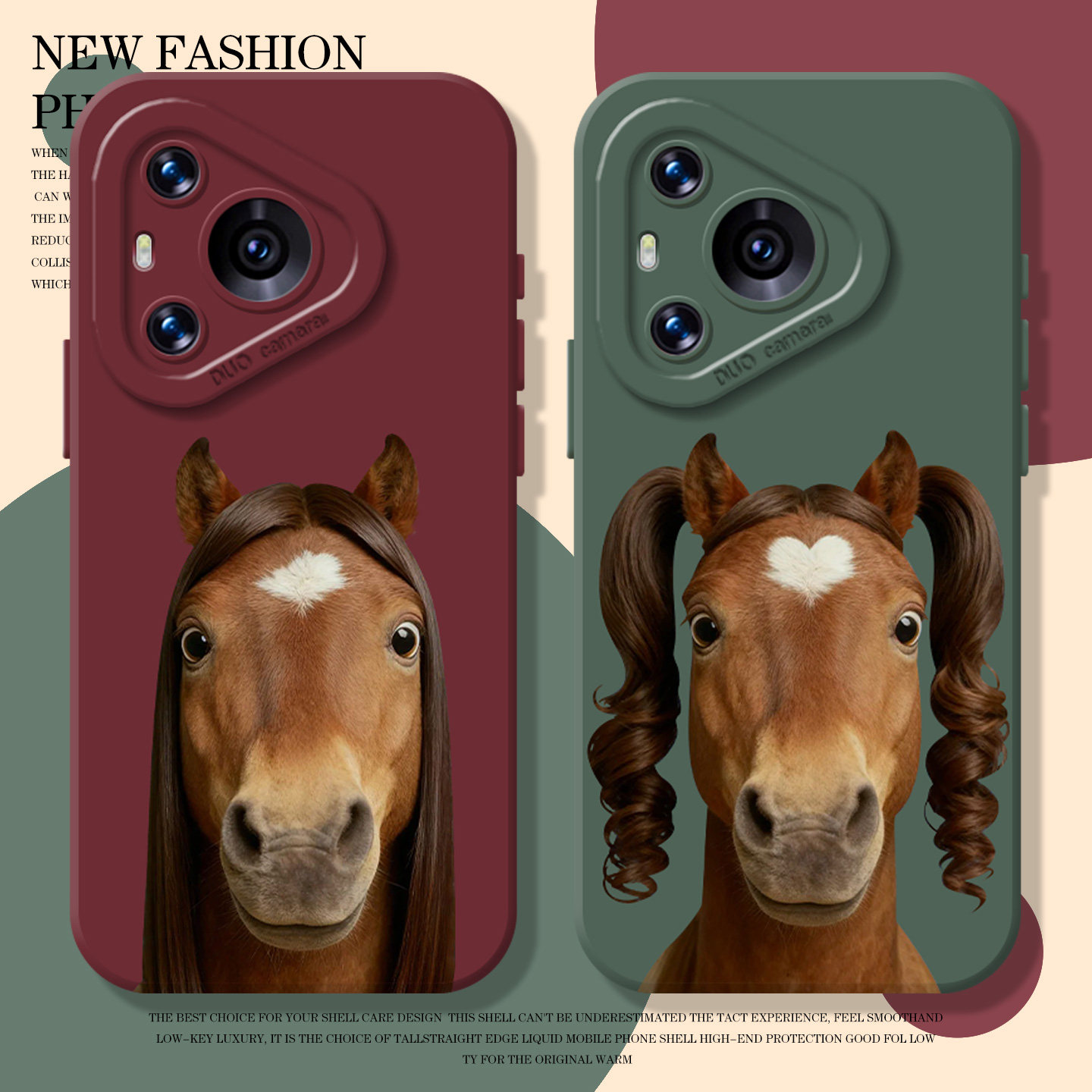 趣味搞怪抽象马手机壳适用华为pura80硅胶mate70pro本命年nova15ultra新款p60马年14情侣50男40女30/13/12/11,3C数码配件,手机保护套/壳,淘宝优惠券,粉丝福利购,淘宝优惠卷