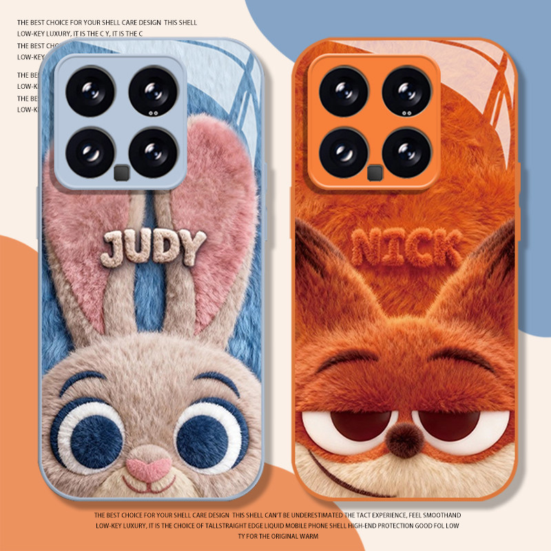 毛绒疯狂动物城手机壳适用于小米