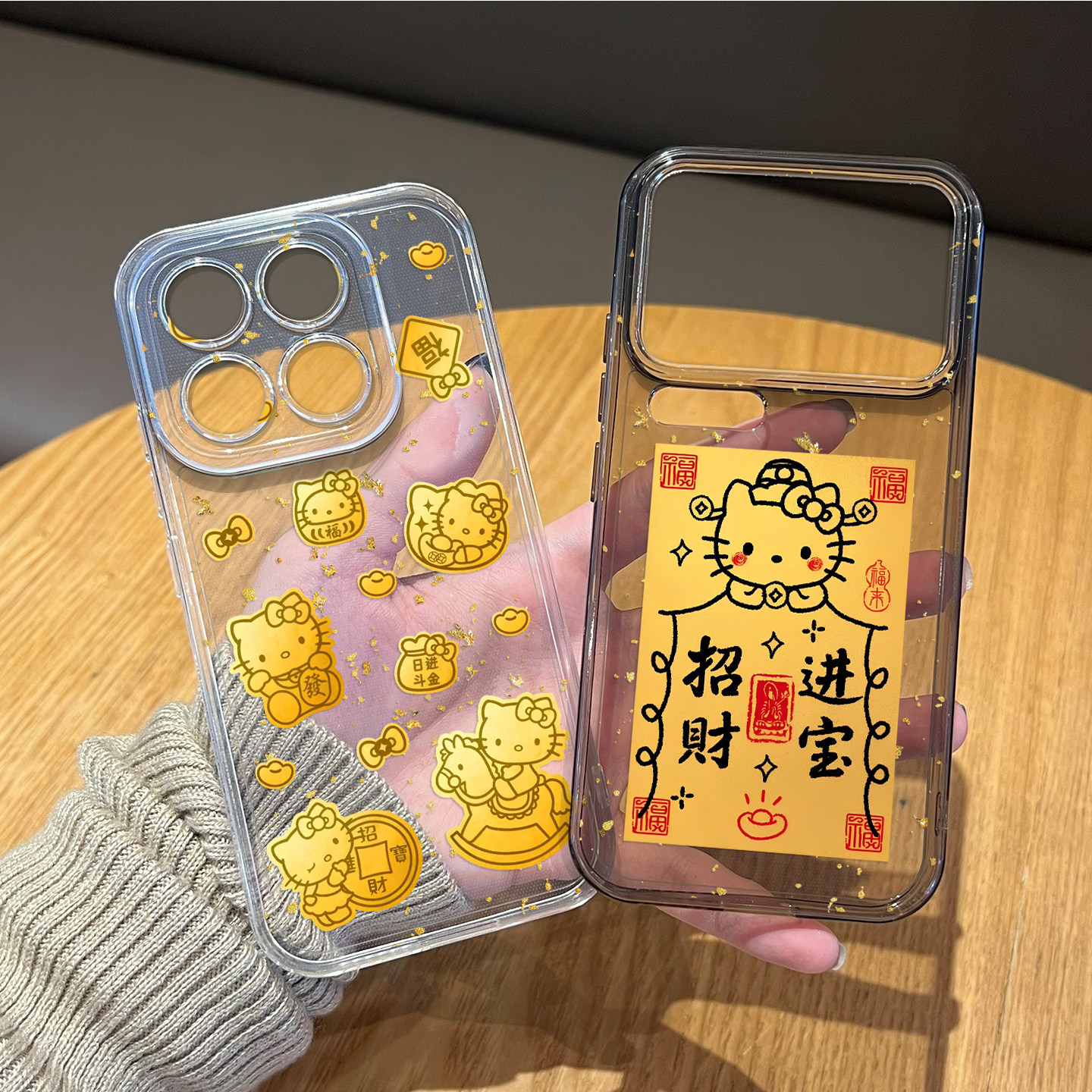 金箔hellokitty手机壳适用于小米