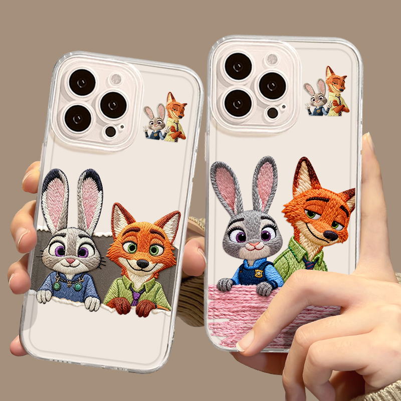 毛绒尼克朱迪手机壳适用小米红米