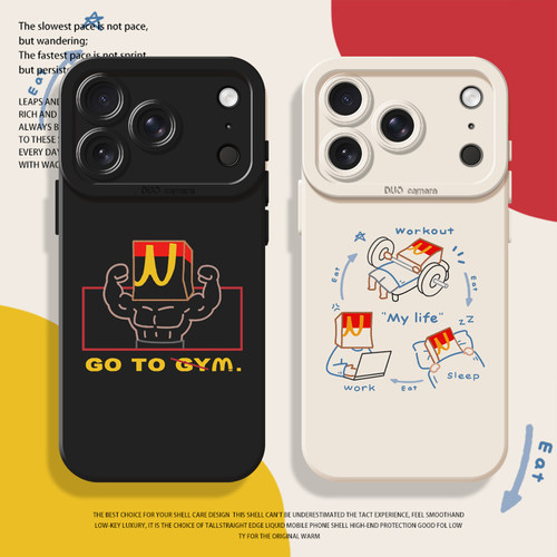 麦门M记铁人三项手机壳适用苹果