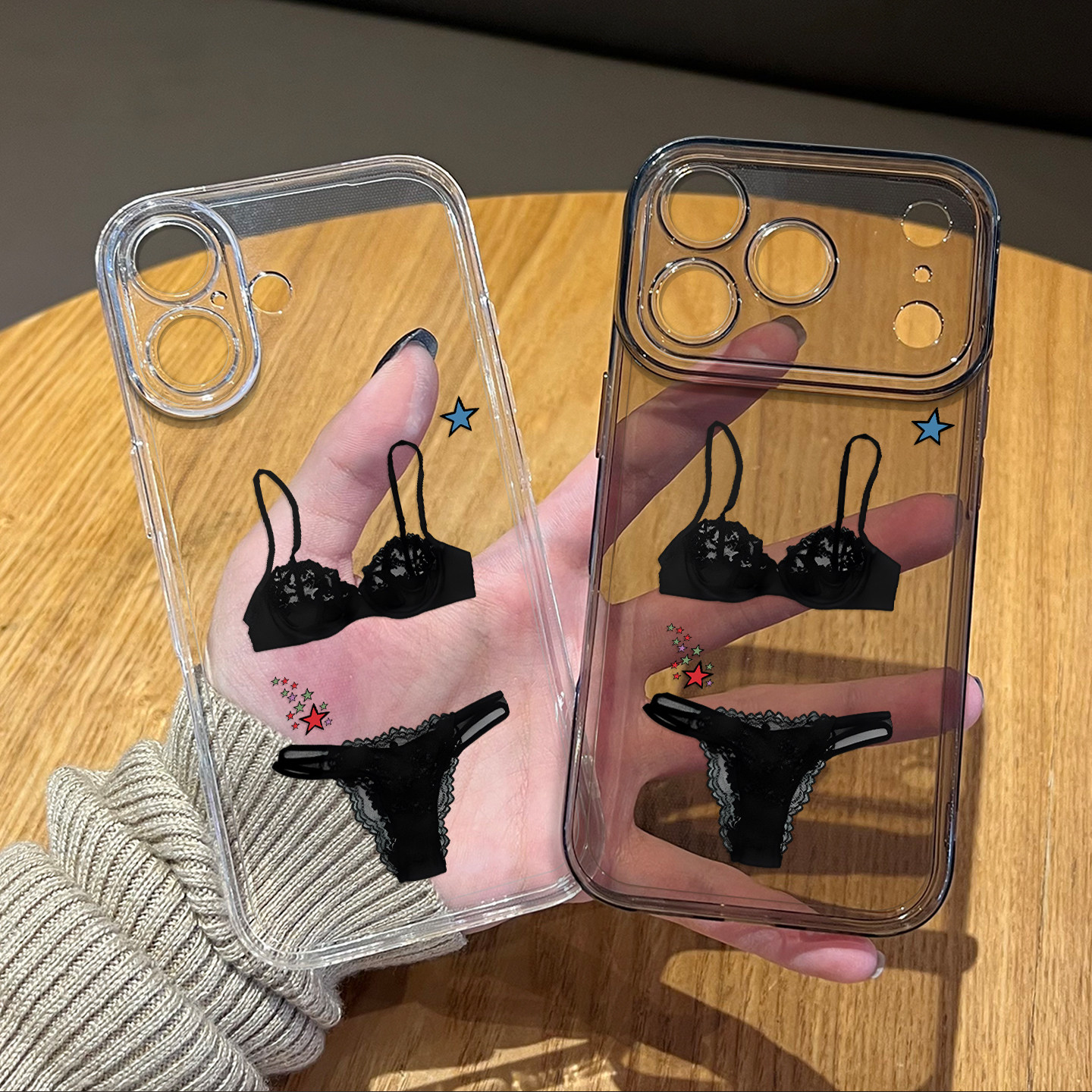 比基尼手机壳适用苹果17promax蕾丝iphone16pro搞怪15plus趣味14创意13mini潮流12新款11个性x透明8套xr/xs/7