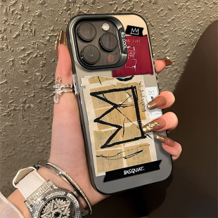 巴斯奎特手机壳适用华为mate60pro涂鸦p50荣耀100潮牌nova12男13新款 8se7 90pura80艺术15小众40套70