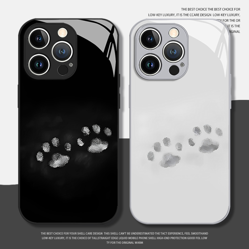 猫爪印手机壳适用于苹果系列