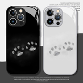 猫爪印手机壳适用苹果16可爱iphone15promax猫咪14plus小众13mini高级感12新款 11情侣x趣味8简约17女xs男7