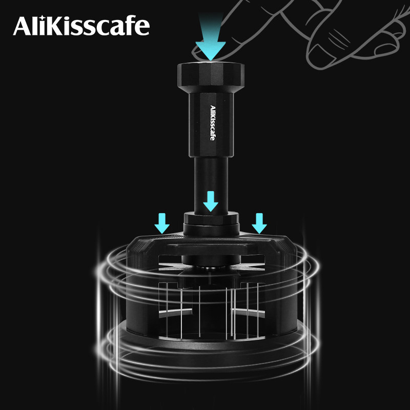 AliKisscafe意式咖啡布粉针按压旋转针式布粉器磁吸搅拌针散粉针