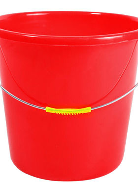 兰诗（LAUTEE）T-6140红色多功能提水桶物业清洁桶14L无盖-5个装