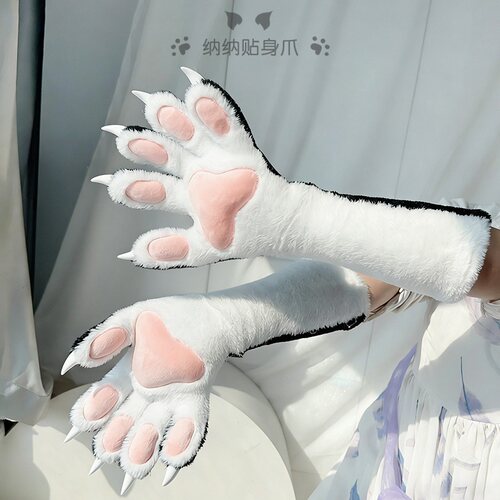 fursuit兽装爪子散件福瑞表演cos道具kig系五指弹力贴身兽爪手套