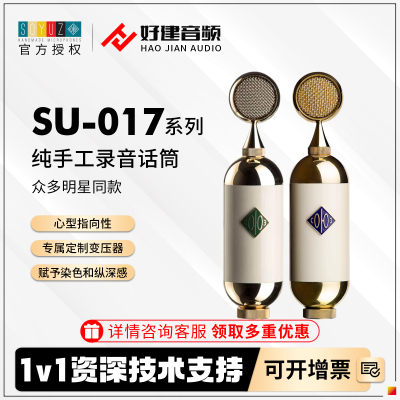 Soyuz SU-017 FET TUBE电容话筒 大振膜电子管纯手工麦克风直播