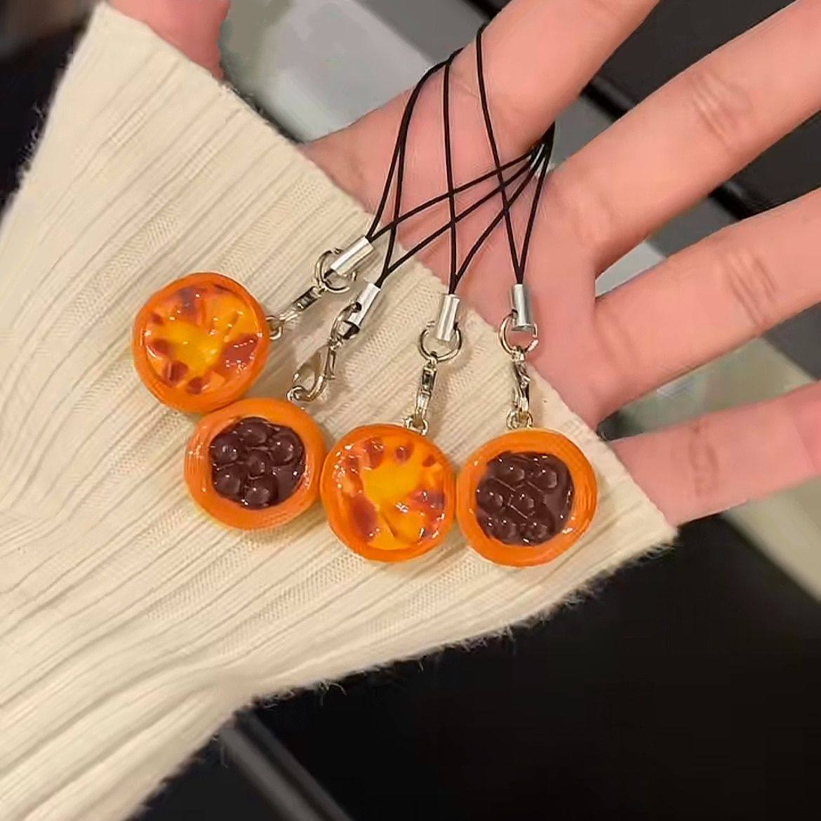 可爱仿真蛋挞挂件少女创意食玩钥匙扣卡通包包吊坠闺蜜礼物挂饰,节庆用品/礼品,钥匙扣,淘宝优惠券,粉丝福利购,淘宝优惠卷