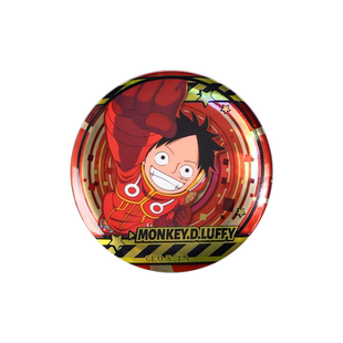 暴蒙正版航海王蛋头岛艾格赫德镭射徽章/吧唧路飞乔巴官谷正版