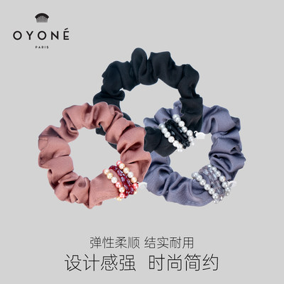 Oyone发圈水钻法式高弹发饰耐用