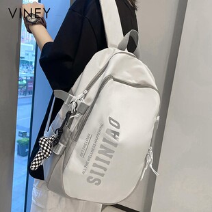 Viney书包ins小众双肩包女2025新款大容量初中生大学生电脑背包男