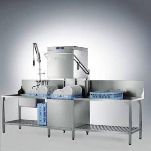 清洗机设备 洗杯机厨房提拉式 霍巴特HOBART洗碗机 AM900商用揭盖式