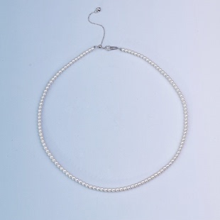 ANGEPERLE/天使之泪淡水珍珠经典时尚小米珠项链3-4mm