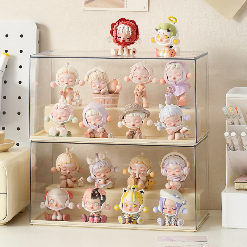 泡泡玛特展示盒透明防尘