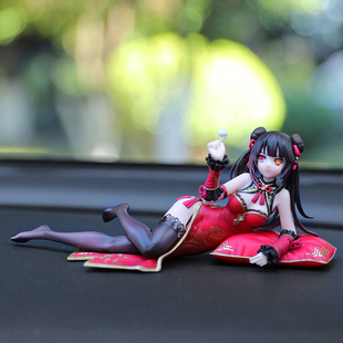 约会大战时崎狂三汽车摆件装 饰品动漫手办车载中控台内饰用品机箱