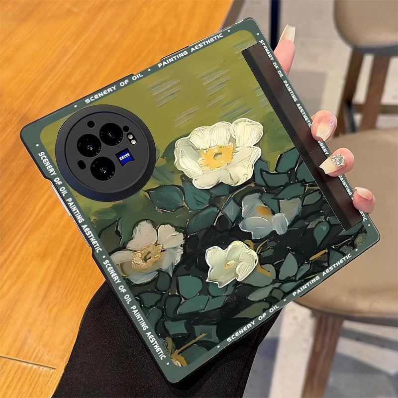适用vivoxfold3pro手机壳新款防摔xfold3梵高油画