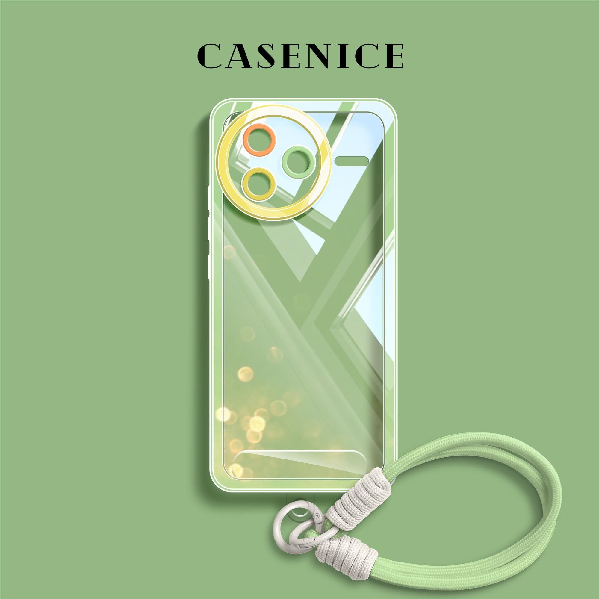 【夏日多巴胺】适用红米k80pro手机壳液态k70冠军版全包防摔k60ultra保护套透明挂绳k50至尊软壳男情侣女k40