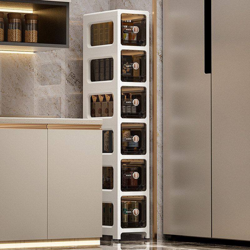 冰箱厨房家用柜边柜夹缝收纳抽屉式储物柜透明窄卫生间缝隙置物架,收纳整理,其他收纳,淘宝优惠券,粉丝福利购,淘宝优惠卷