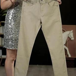 新织序衣舍早秋新款星空纹男士休闲宽松显瘦百搭大V码松紧腰牛仔