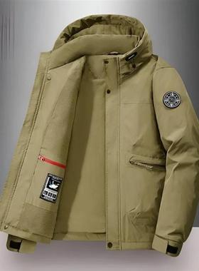 冬冬甄选集冬季棉服大码男士夹克加绒加厚棉袄防风外套冲锋上衣