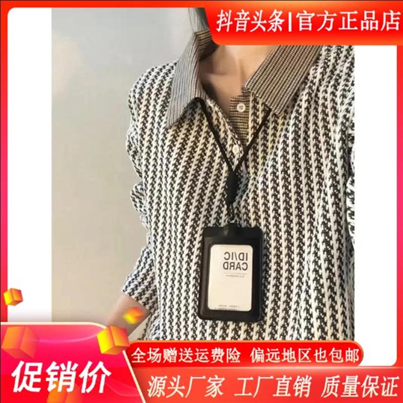 HQ轻奢严选男装25品质美m式复古polo衫卫衣男鱼骨纹长袖t恤秋冬季