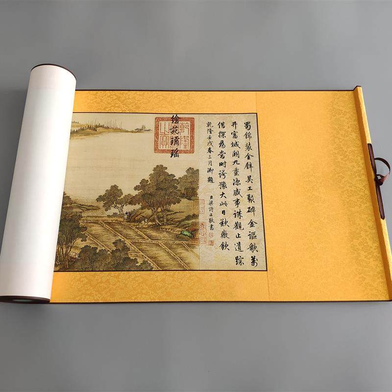 清院本清明上河图人物长卷古画绢布宣纸画芯微喷复制_虎窝淘