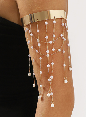 B3346跨境异域风情珍珠流苏armch