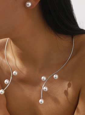 12553欧美新款时尚夸张气质金属