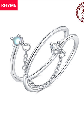 跨境热卖款925纯银简约交互开口