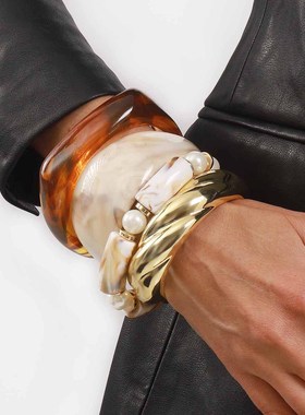 跨境热销波西米亚风亚克力手镯精