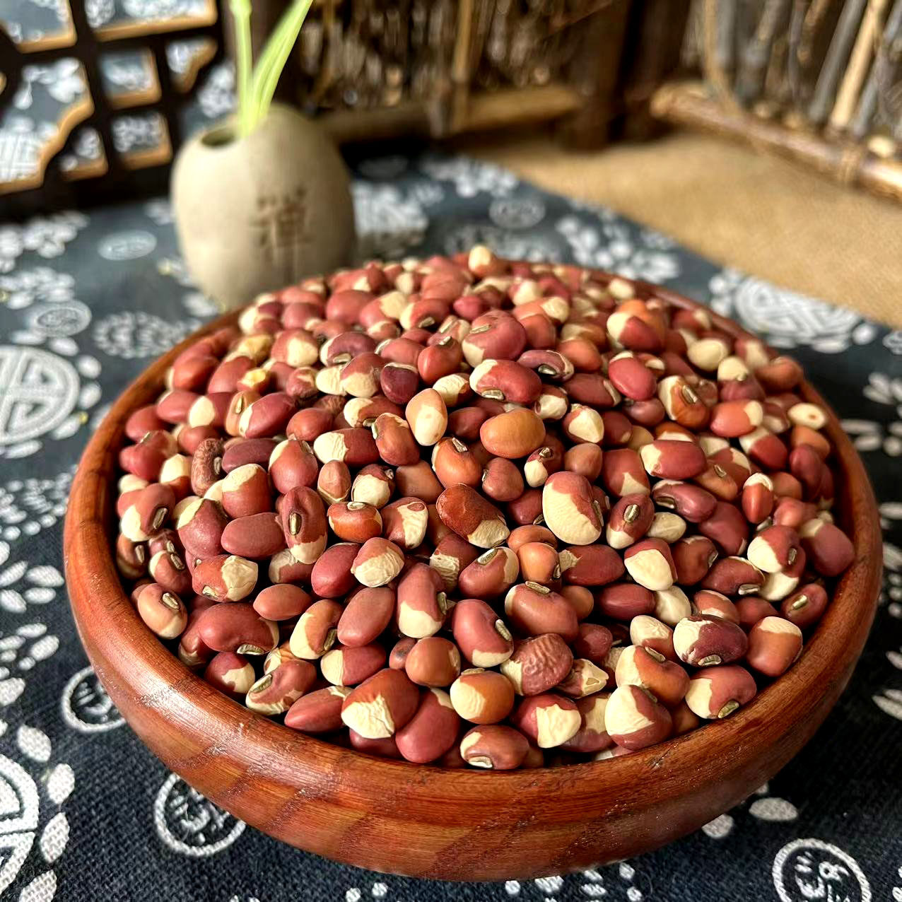 新货花豇豆2500g5斤包邮农家自种姜豆江豆花饭豆五谷杂粮熬粥煮饭